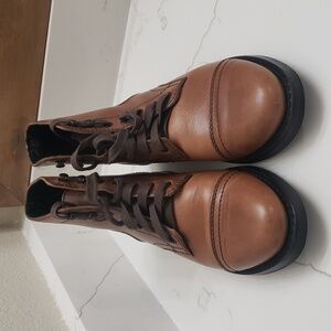 Thursday Boot Company Brown/Tan Laceup Ankle Boots Size 7